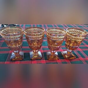 Amber Goblet Set
